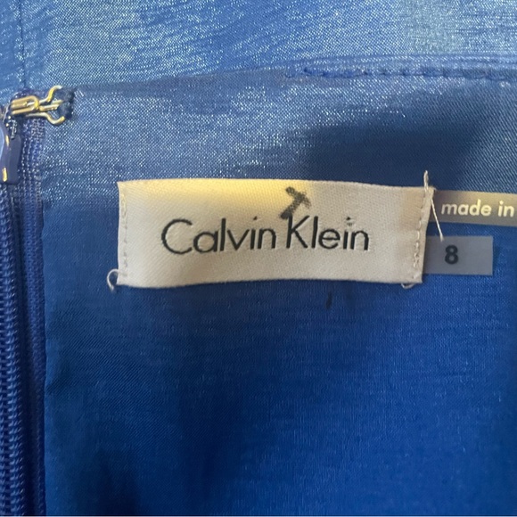 Pretty Blue Sz 6 Calvin Klein Dress - Picture 4 of 4